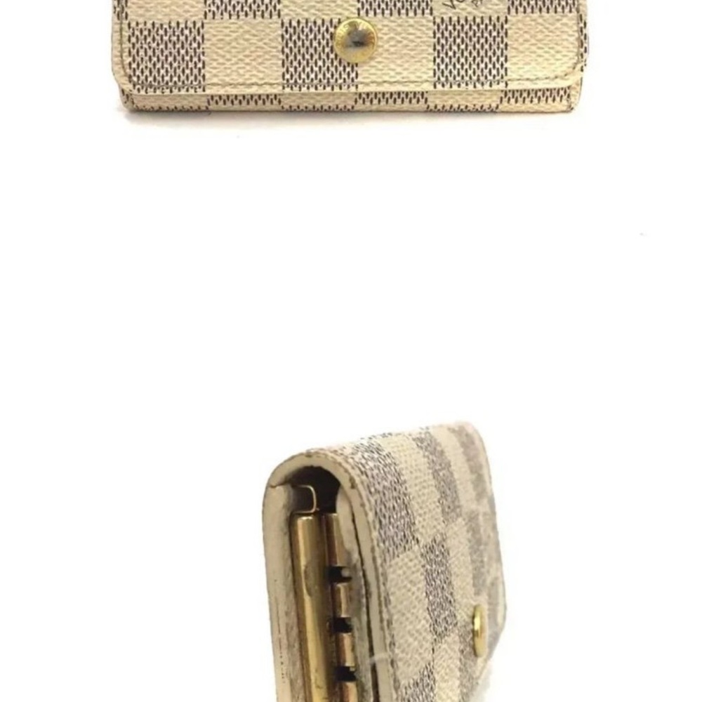 Louis Vuitton Damier Azur Multicles 4 Ring Key Case White - Picture 2 of 4